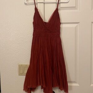Free People Boho Red Dress